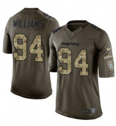 Nike Dolphins #94 Mario Williams Green Youth Stitched NFL Limited Salute to Service Jersey Nike Dolphins #94 Mario Williams Green Youth Stitched NFL Limited Salute to Service Jersey
