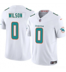 Youth Miami Dolphins 0 Zach Wilson White 2025 F U S E Vapor Limited Stitched Football Jersey Youth Miami Dolphins 0 Zach Wilson White 2025 F U S E Vapor Limited Stitched Football Jersey