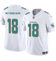 Youth Miami Dolphins 18 Nick Westbrook Ikhine White 2025 F U S E Vapor Limited Stitched Football Jersey Youth Miami Dolphins 18 Nick Westbrook Ikhine White 2025 F U S E Vapor Limited Stitched Football Jersey