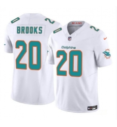 Youth Miami Dolphins 20 Jordyn Brooks White 2024 F U S E Vapor Limited Stitched Jersey Youth Miami Dolphins 20 Jordyn Brooks White 2024 F U S E Vapor Limited Stitched Jersey