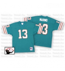 Youth Mitchell and Ness Miami Dolphins 13 Dan Marino Aqua Green Team Color Authentic Throwback NFL Jersey Youth Mitchell and Ness Miami Dolphins 13 Dan Marino Aqua Green Team Color Authentic Throwback NFL Jersey