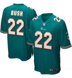 Youth NIke Miami Dolphins 22# Reggie Bush Game Green Color Jersey Youth NIke Miami Dolphins 22# Reggie Bush Game Green Color Jersey