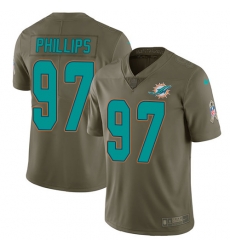 Youth Nike Dolphins #97 Jordan Phillips Olive Stitched NFL Limited 2017 Salute to Service Jersey Youth Nike Dolphins #97 Jordan Phillips Olive Stitched NFL Limited 2017 Salute to Service Jersey