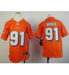 Youth Nike Miami Dolphins 91 Cameron Wake Orange Nike NFL Jerseys Youth Nike Miami Dolphins 91 Cameron Wake Orange Nike NFL Jerseys