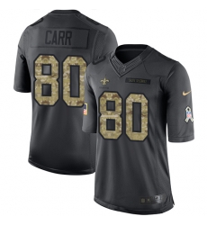 Limited Nike Black Mens Austin Carr Jersey NFL 80 New Orleans Saints 2016 Salute to Service Limited Nike Black Mens Austin Carr Jersey NFL 80 New Orleans Saints 2016 Salute to Service