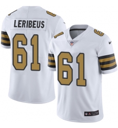 Limited Nike White Mens Josh LeRibeus Jersey NFL 61 New Orleans Saints Rush Vapor Untouchable Limited Nike White Mens Josh LeRibeus Jersey NFL 61 New Orleans Saints Rush Vapor Untouchable