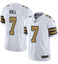 Limited Nike White Mens Taysom Hill Jersey NFL 7 New Orleans Saints Rush Vapor Untouchable Limited Nike White Mens Taysom Hill Jersey NFL 7 New Orleans Saints Rush Vapor Untouchable