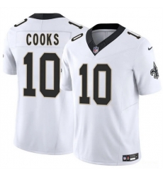 Men New Orleans Saints 10 Brandin Cooks White 2025 F U S E Vapor Limited Stitched Football Jersey Men New Orleans Saints 10 Brandin Cooks White 2025 F U S E Vapor Limited Stitched Football Jersey