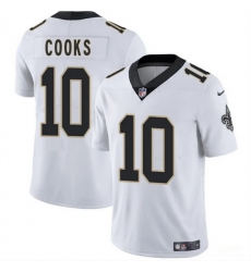 Men New Orleans Saints 10 Brandin Cooks White 2025 Vapor Limited Stitched Football Jersey Men New Orleans Saints 10 Brandin Cooks White 2025 Vapor Limited Stitched Football Jersey