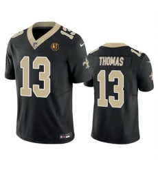 Men New Orleans Saints 13 Michael Thomas Black 2023 F U S E With John Madden Patch Vapor Limited Stitched Football Jersey Men New Orleans Saints 13 Michael Thomas Black 2023 F U S E With John Madden Patch Vapor Limited Stitched Football Jersey