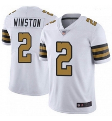 Men New Orleans Saints 2 Jameis Winston White Color Rush Jersey Men New Orleans Saints 2 Jameis Winston White Color Rush Jersey