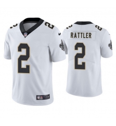 Men New Orleans Saints 2 Spencer Rattler White 2025 Vapor Limited Stitched Football Jersey Men New Orleans Saints 2 Spencer Rattler White 2025 Vapor Limited Stitched Football Jersey