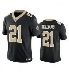 Men New Orleans Saints 21 Jamaal Williams Black 2023 F U S E Vapor Untouchable Limited Stitched Jersey Men New Orleans Saints 21 Jamaal Williams Black 2023 F U S E Vapor Untouchable Limited Stitched Jersey