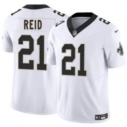 Men New Orleans Saints 21 Justin Reid White 2025 F U S E Vapor Limited Stitched Football Jersey