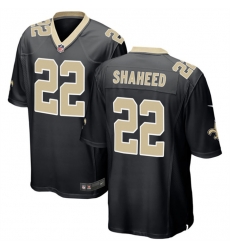 Men New Orleans Saints 22 Rashid Shaheed Black Stitched Football Game Jersey Men New Orleans Saints 22 Rashid Shaheed Black Stitched Football Game Jersey