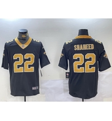 Men New Orleans Saints 22 Rashid Shaheed Black Vapor Limited Stitched Football Jersey Men New Orleans Saints 22 Rashid Shaheed Black Vapor Limited Stitched Football Jersey