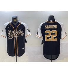 Men New Orleans Saints 22 Rashid Shaheed Black White 1987 Legacy Cool Base Stitched Baseball Jersey Men New Orleans Saints 22 Rashid Shaheed Black White 1987 Legacy Cool Base Stitched Baseball Jersey