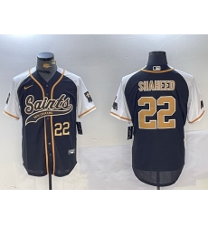 Men New Orleans Saints 22 Rashid Shaheed BlackWhite 1987 Legacy Cool Base Stitched Baseball Jersey Men New Orleans Saints 22 Rashid Shaheed BlackWhite 1987 Legacy Cool Base Stitched Baseball Jersey