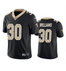 Men New Orleans Saints 30 Jamaal Williams Black Vapor Untouchable Stitched Football Jersey Men New Orleans Saints 30 Jamaal Williams Black Vapor Untouchable Stitched Football Jersey