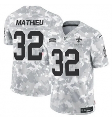 Men New Orleans Saints 32 Tyrann Mathieu 2024 F U S E Arctic Camo Salute To Service Limited Stitched Football Jersey Men New Orleans Saints 32 Tyrann Mathieu 2024 F U S E Arctic Camo Salute To Service Limited Stitched Football Jersey