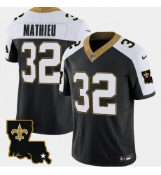 Men New Orleans Saints 32 Tyrann Mathieu Black White 2023 F U S E 1987 Legacy Vapor Stitched Jersey Men New Orleans Saints 32 Tyrann Mathieu Black White 2023 F U S E 1987 Legacy Vapor Stitched Jersey