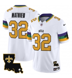 Men New Orleans Saints 32 Tyrann Mathieu White 2024 F U S E Vapor Limited Stitched Jersey Men New Orleans Saints 32 Tyrann Mathieu White 2024 F U S E Vapor Limited Stitched Jersey