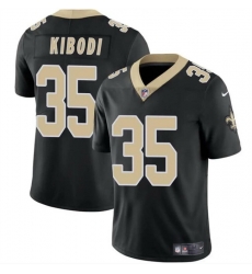 Men New Orleans Saints 35 Jacob Kibodi Black Vapor Limited Stitched Football Jersey Men New Orleans Saints 35 Jacob Kibodi Black Vapor Limited Stitched Football Jersey