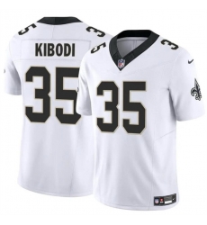 Men New Orleans Saints 35 Jacob Kibodi White F U S E Vapor Limited Stitched Football Jersey Men New Orleans Saints 35 Jacob Kibodi White F U S E Vapor Limited Stitched Football Jersey