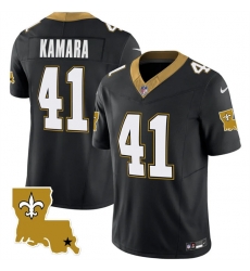 Men New Orleans Saints 41 Alvin Kamara Black 2023 F U S E 1987 Legacy Vapor Stitched Jersey Men New Orleans Saints 41 Alvin Kamara Black 2023 F U S E 1987 Legacy Vapor Stitched Jersey
