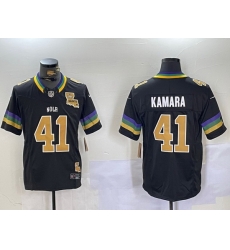 Men New Orleans Saints 41 Alvin Kamara Black 2024 F U S E Vapor Limited Stitched Jersey 5 Men New Orleans Saints 41 Alvin Kamara Black 2024 F U S E Vapor Limited Stitched Jersey 5