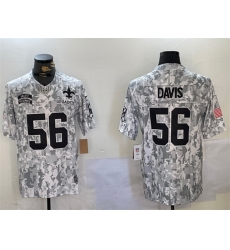 Men New Orleans Saints 56 Demario Davis 2024 F U S E Arctic Camo Salute To Service Limited Stitched Football Jersey Men New Orleans Saints 56 Demario Davis 2024 F U S E Arctic Camo Salute To Service Limited Stitched Football Jersey