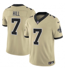 Men New Orleans Saints 7 Taysom Hill Gold 2025 F U S E Alternate Vapor Limited Stitched Football Jersey Men New Orleans Saints 7 Taysom Hill Gold 2025 F U S E Alternate Vapor Limited Stitched Football Jersey