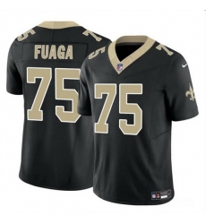 Men New Orleans Saints 75 Taliese Fuaga Black 2024 Draft F U S E Vapor Limited Stitched Football Jersey Men New Orleans Saints 75 Taliese Fuaga Black 2024 Draft F U S E Vapor Limited Stitched Football Jersey