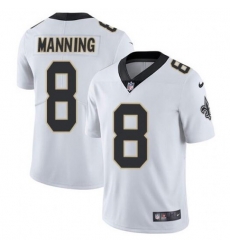 Men New Orleans Saints 8 Archie Manning 2021 White Vapor Untouchable Limited Stitched Jersey Men New Orleans Saints 8 Archie Manning 2021 White Vapor Untouchable Limited Stitched Jersey