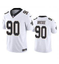 Men New Orleans Saints 90 Bryan Bresee White 2023 F U S E Vapor Untouchable Limited Stitched Jersey Men New Orleans Saints 90 Bryan Bresee White 2023 F U S E Vapor Untouchable Limited Stitched Jersey