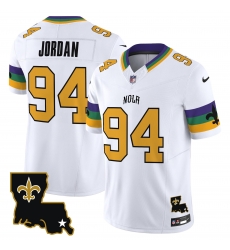 Men New Orleans Saints 94 Cameron Jordan White 2024 F U S E Vapor Limited Stitched Jersey Men New Orleans Saints 94 Cameron Jordan White 2024 F U S E Vapor Limited Stitched Jersey
