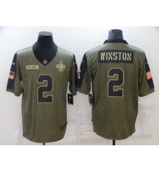 Men's New Orleans Saints #2 Jameis Winston 2021 Salute To Service Jersey Men's New Orleans Saints #2 Jameis Winston 2021 Salute To Service Jersey