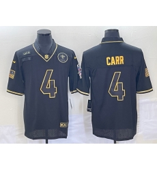 Men's New Orleans Saints #4 Derek Carr Black Gold 2020 Salute To Service Stitched NFL Nike Limited Jersey Men's New Orleans Saints #4 Derek Carr Black Gold 2020 Salute To Service Stitched NFL Nike Limited Jersey