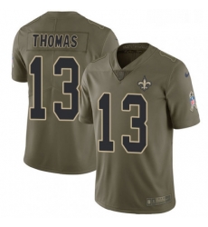 Mens Nike New Orleans Saints 13 Michael Thomas Limited Olive 2017 Salute to Service NFL Jersey Mens Nike New Orleans Saints 13 Michael Thomas Limited Olive 2017 Salute to Service NFL Jersey
