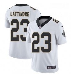 Mens Nike New Orleans Saints 23 Marshon Lattimore White Vapor Untouchable Limited Player NFL Jersey Mens Nike New Orleans Saints 23 Marshon Lattimore White Vapor Untouchable Limited Player NFL Jersey
