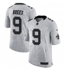 Mens Nike New Orleans Saints 9 Drew Brees Limited Gray Gridiron II NFL Jersey Mens Nike New Orleans Saints 9 Drew Brees Limited Gray Gridiron II NFL Jersey