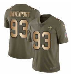Mens Nike New Orleans Saints 93 Marcus Davenport Limited OliveGold 2017 Salute to Service NFL Jersey Mens Nike New Orleans Saints 93 Marcus Davenport Limited OliveGold 2017 Salute to Service NFL Jersey