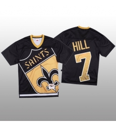 NFL New Orleans Saints 7 Taysom Hill Black Men Mitchell 26 Nell Big Face Fashion Limited NFL Jersey NFL New Orleans Saints 7 Taysom Hill Black Men Mitchell 26 Nell Big Face Fashion Limited NFL Jersey