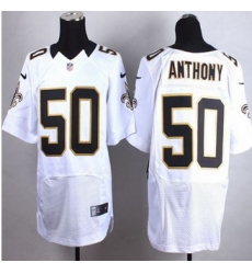 New New Orleans Saints #50 Stephone Anthony White Men' Stitched NFL Elite Jersey New New Orleans Saints #50 Stephone Anthony White Men' Stitched NFL Elite Jersey