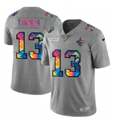 New Orleans Saints 13 Michael Thomas Men Nike Multi Color 2020 NFL Crucial Catch NFL Jersey Greyheather New Orleans Saints 13 Michael Thomas Men Nike Multi Color 2020 NFL Crucial Catch NFL Jersey Greyheather