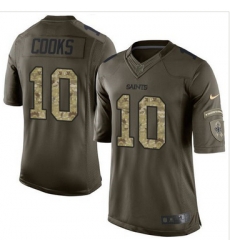 Nike New Orleans Saints #10 Brandin Cooks Green Men 27s Stitched NFL Limited Salute to Service Jersey Nike New Orleans Saints #10 Brandin Cooks Green Men 27s Stitched NFL Limited Salute to Service Jersey