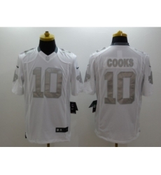 Nike New Orleans Saints 10 Brandin Cooks White Game Platinum NFL Jersey Nike New Orleans Saints 10 Brandin Cooks White Game Platinum NFL Jersey