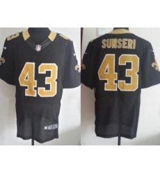 Nike New Orleans Saints 43 Vinnie Sunseri Black Elite NFL Jersey Nike New Orleans Saints 43 Vinnie Sunseri Black Elite NFL Jersey