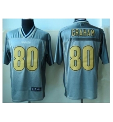 Nike New Orleans Saints 80 Jimmy Graham Grey Elite Vapor NFL Jersey Nike New Orleans Saints 80 Jimmy Graham Grey Elite Vapor NFL Jersey