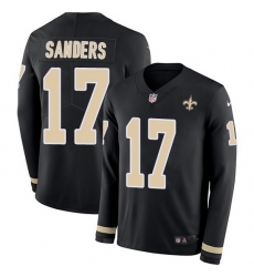Nike Saints 17 Emmanuel Sanders Black Team Color Men Stitched NFL Limited Therma Long Sleeve Jersey Nike Saints 17 Emmanuel Sanders Black Team Color Men Stitched NFL Limited Therma Long Sleeve Jersey